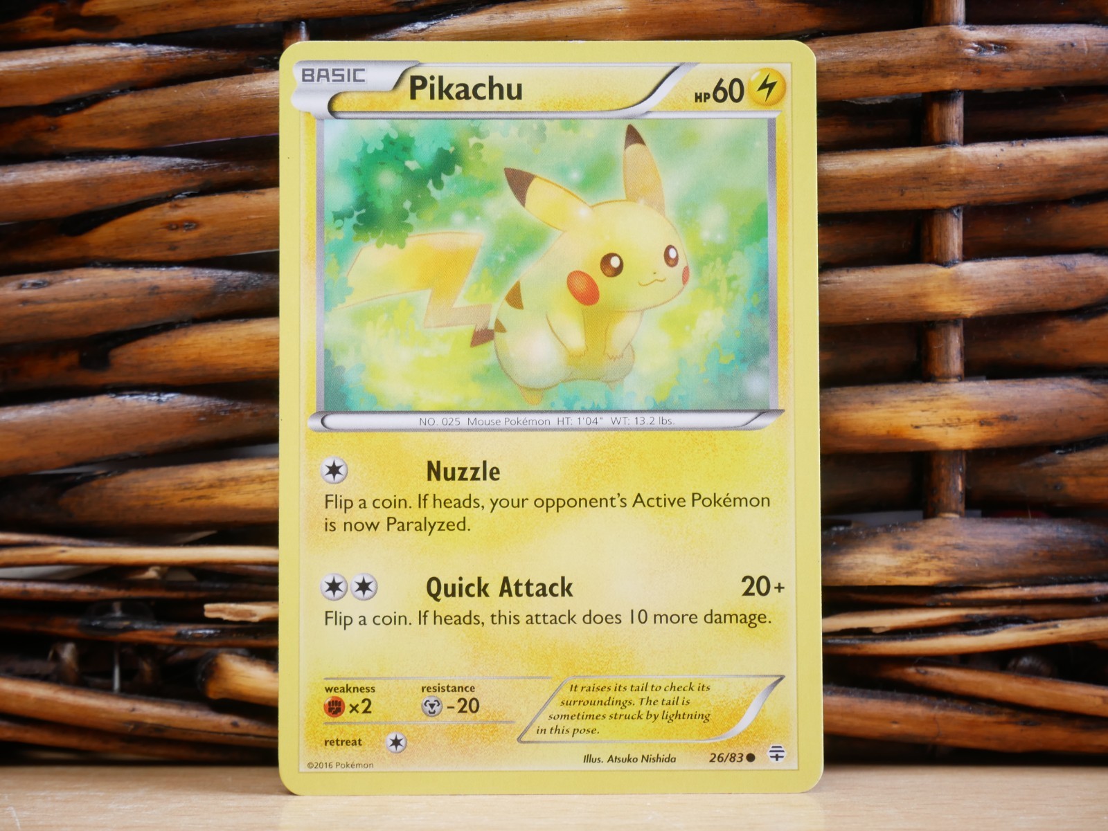 Pokemon PIKACHU 26/83 | LP Light Play | XY Generations | 2016