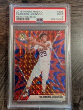 2019-20 Panini Mosaic - Rookies Cameron Johnson #203 Reactive Blue Prizm (RC)