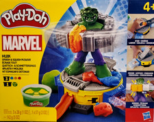 Play-Doh Marvel Hulk Smash & Squish Juego para niños con figura de acción de Hulk