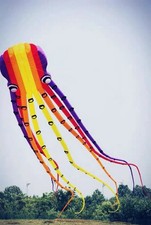 15m Large Octopus Kite Huge Single Line Soft Inflatable Kite Polyester with Bag