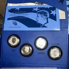 50th Anniversary Kennedy Half Dollar 4pc Set. $120 90% Silver