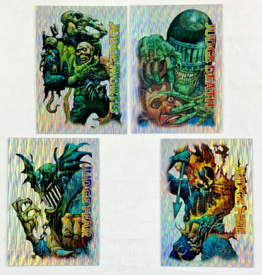 JUDGE DREDD THE EPICS (Edge 1995) Complete DEATH DIMENSIONS PRISM Chase Card Set