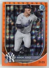 2025 Bowman Chrome Aaron Judge Orange Geometric Refractor /25 #99 Yankees MVP
