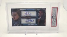 Topps 2017 Star Wars Force Awakens Widevision Dual AUTO DAISY Ridley  Boyega 2/3