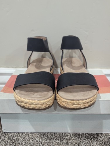 Sandali donna plateau neri con cinturino alla caviglia dettagli Soul Naturalizer taglia 7,5 - Foto 4 di 8