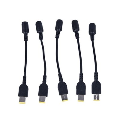 Round Jack to Square Plug Adapter Charger Power Converter For Lenovo Thi'yg