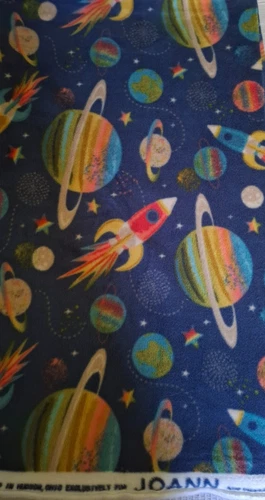 Joann Anti Pill Plush Fleece Fabric Galaxy Space Stars 2 Yards 76"x58" Remnant - product listing photo