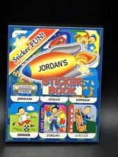 Personalized Name JORDAN STICKER BOOK Stick W/Us Boy Funky Groovy Stickers