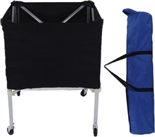 Topyond Ball Storage Cart, Wheeled Garage Sports Equipment Organizer,... 