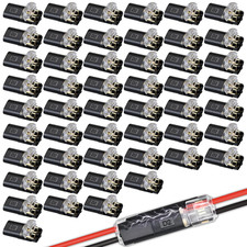 Double-Wire Plug-In Connector 2 Pin Low Voltage Wire Connectors,Wire Connector w