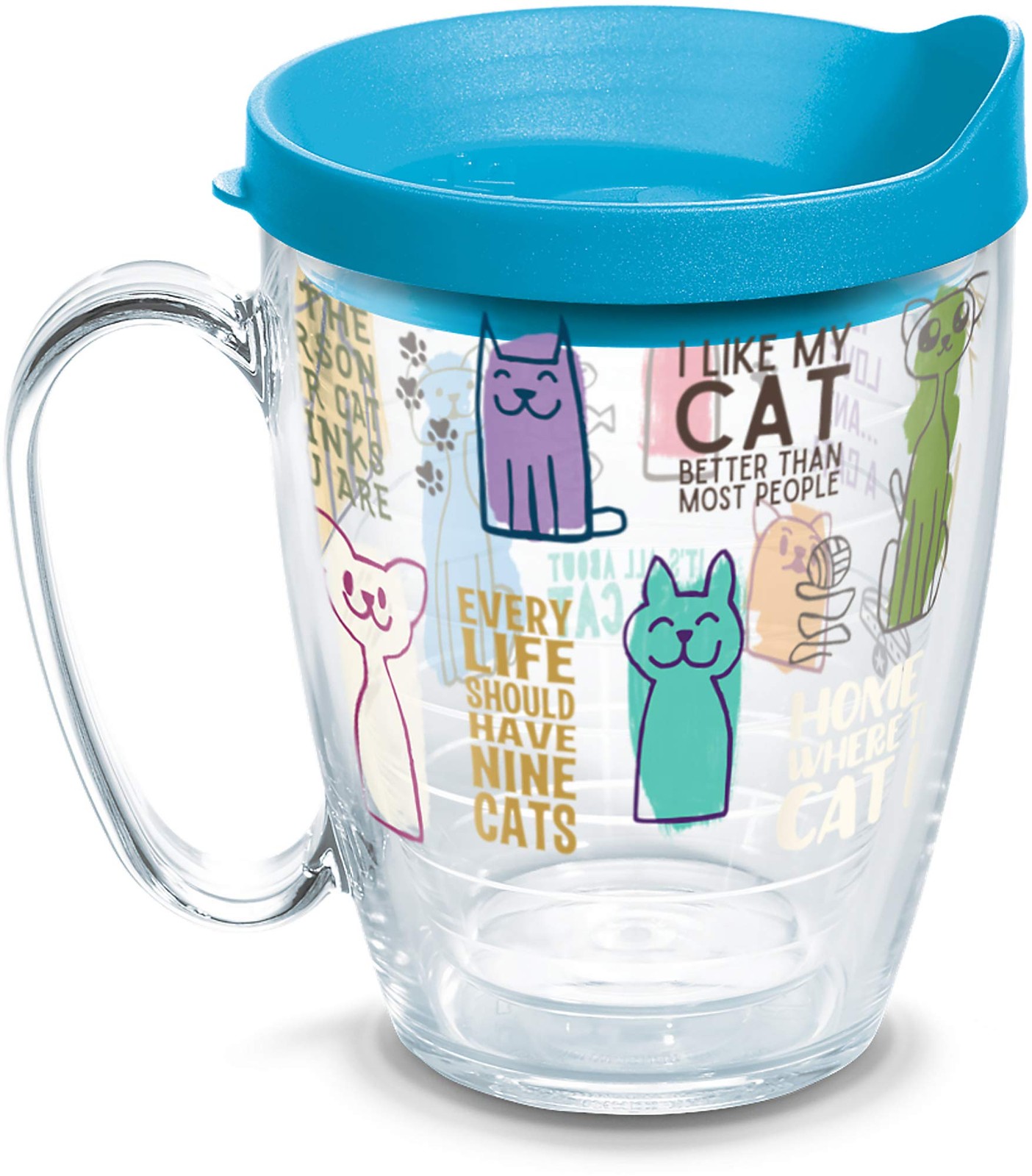 Tervis Made in USA Double Walled Cat Sayings Plastic Insulat