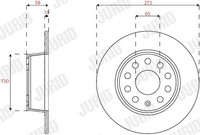 2X Jurid 563293JC Bremsscheibe FüR Audi Seat Skoda VW