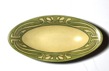1911 H R Bavaria Germany Art Nouveau Small Obal Serving Dish M. Lieghorn