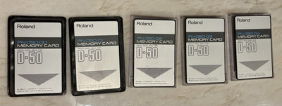 Roland PN-D50 Complete ROM Card Set (00-04) for D-50 / D-550 - Rare Factory Set 