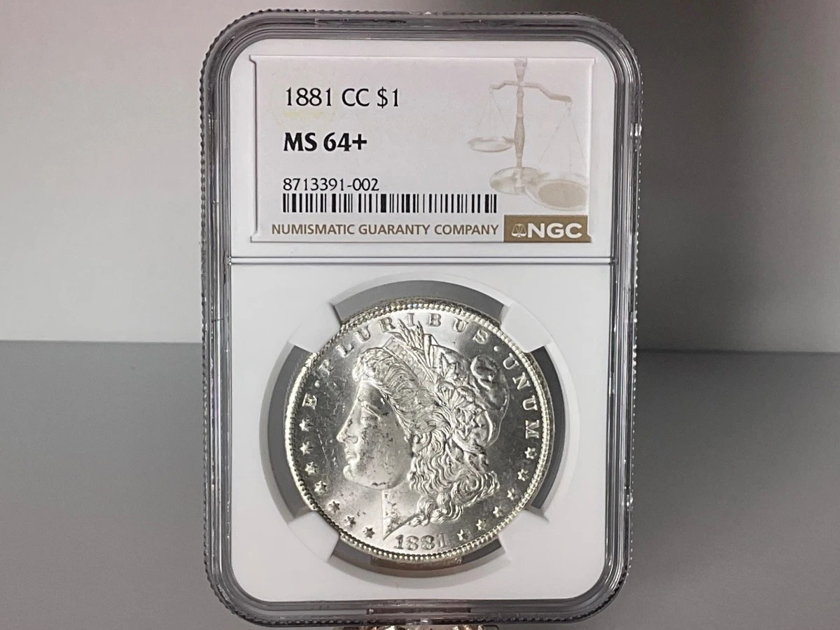 Carson City Grade MS 64 1881 Year Morgan US Dollars (1878-1921