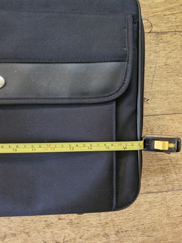 Antler Black Laptop Bag Carry Case Fabric Briefcase Compartments With Strap - Afbeelding 7 van 12