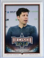 AWESOME 2024 DECISION ~ SAM ALTMAN SHORT PRINT SP CARD #195 ~ OPENAI