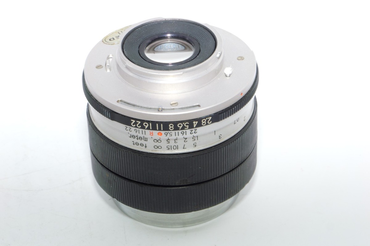 Topcon RE Auto-Topcor 35mm f2.8 Wide-Angle Lens w/Hood. Topcon