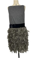 MAX MARA all Ruffled Up Women s Dress In Gray...
