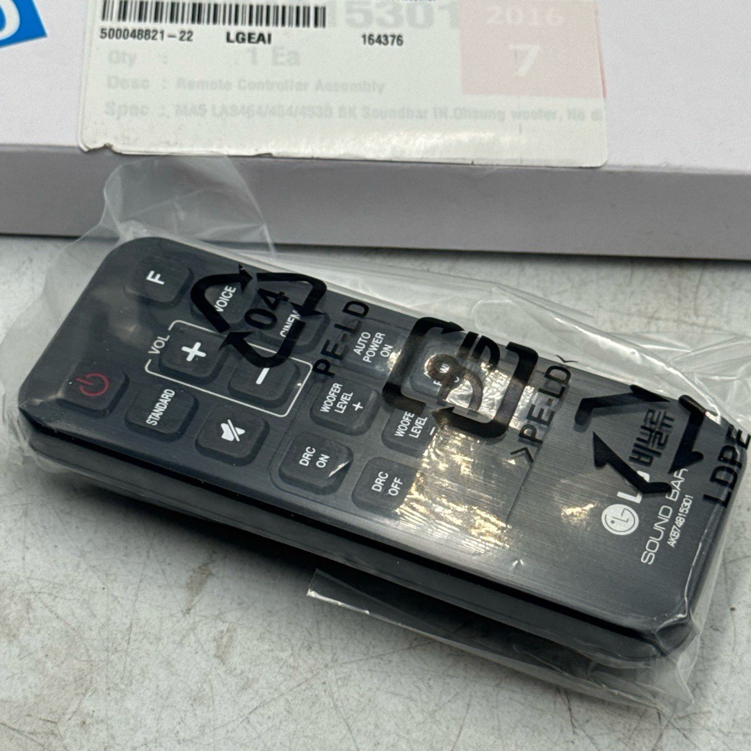 Bar Remote Control Assembly Black Akb74815301 Ergonomic Woofer Level