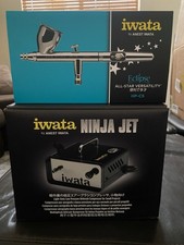 Iwata-Medea HP-CS Eclipse 4500 Airbrush  IS-35 Ninja Jet Compressor