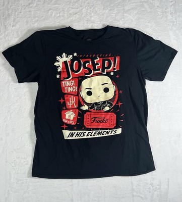Funko Pop! Tees Jo Koy JOSEP In His Elements T-Shirt Men s L Black
