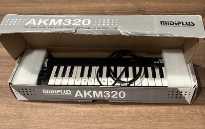 Midiplus AKM320 USB MIDI Keyboard Controller 32 Key Mini Keyboard Black