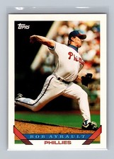 Bob Avrault Philadelphia Phillies #126 Topps 1993 Baseball Card