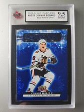 2023-24 Upper Deck Series 2 Hockey Blue Dazzlers Rookie Connor Bedard DZ-79...