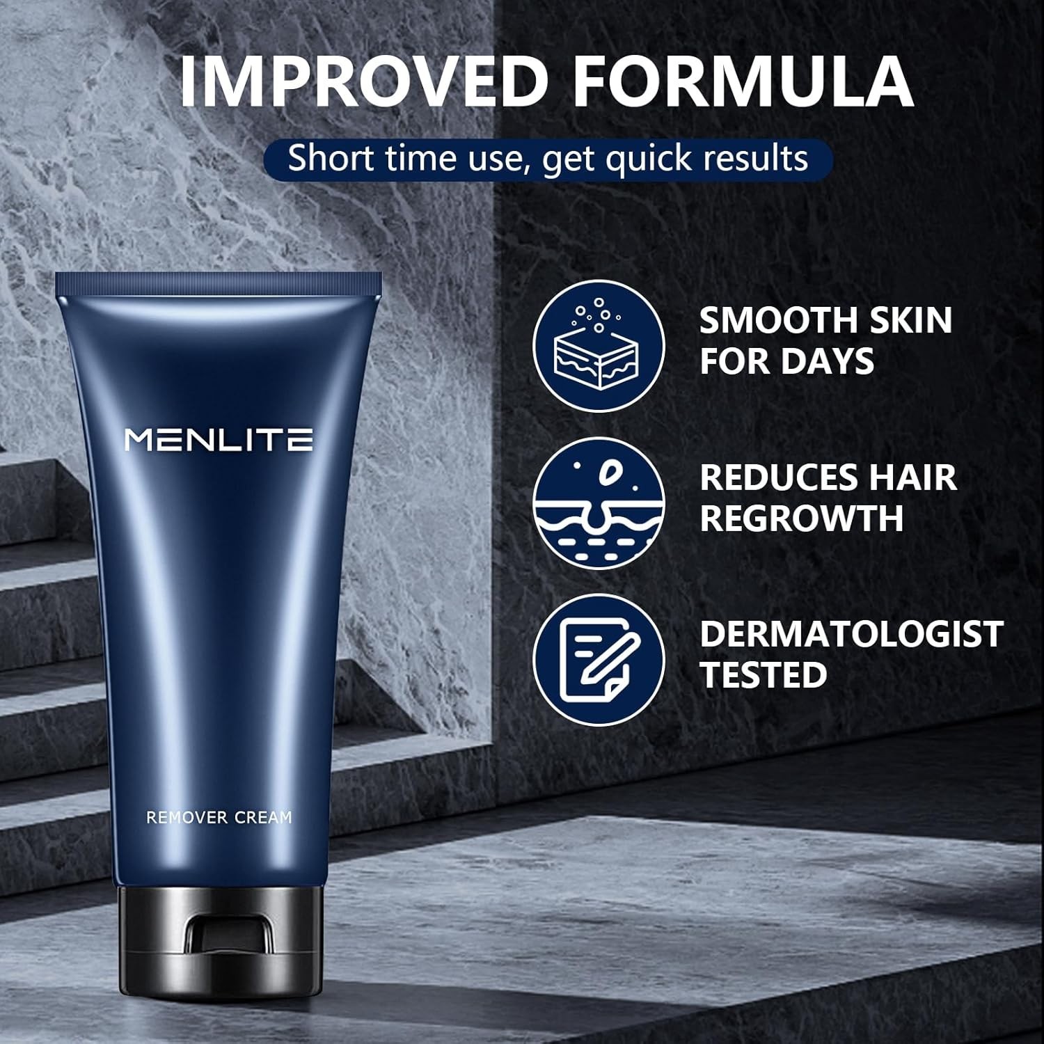 Painless Hair Remover Body Cream - 3.38fl oz - Gentle & Moisturizing Formula