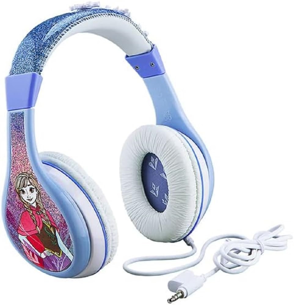 eKids Frozen 2 Kids Headphones, Adjustable Headband, Stereo Sound, 3.5Mm Jack, W