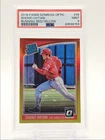 SHOHEI OHTANI 2018 DONRUSS OPTIC RATED ROOKIE RUNNING RED YELLOW PSA 9 Q6646