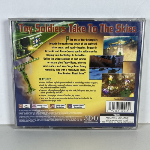 Army Men Air Attack (Sony Playstation 1) CIB mit Reg Card - getestet - Bild 2 von 13