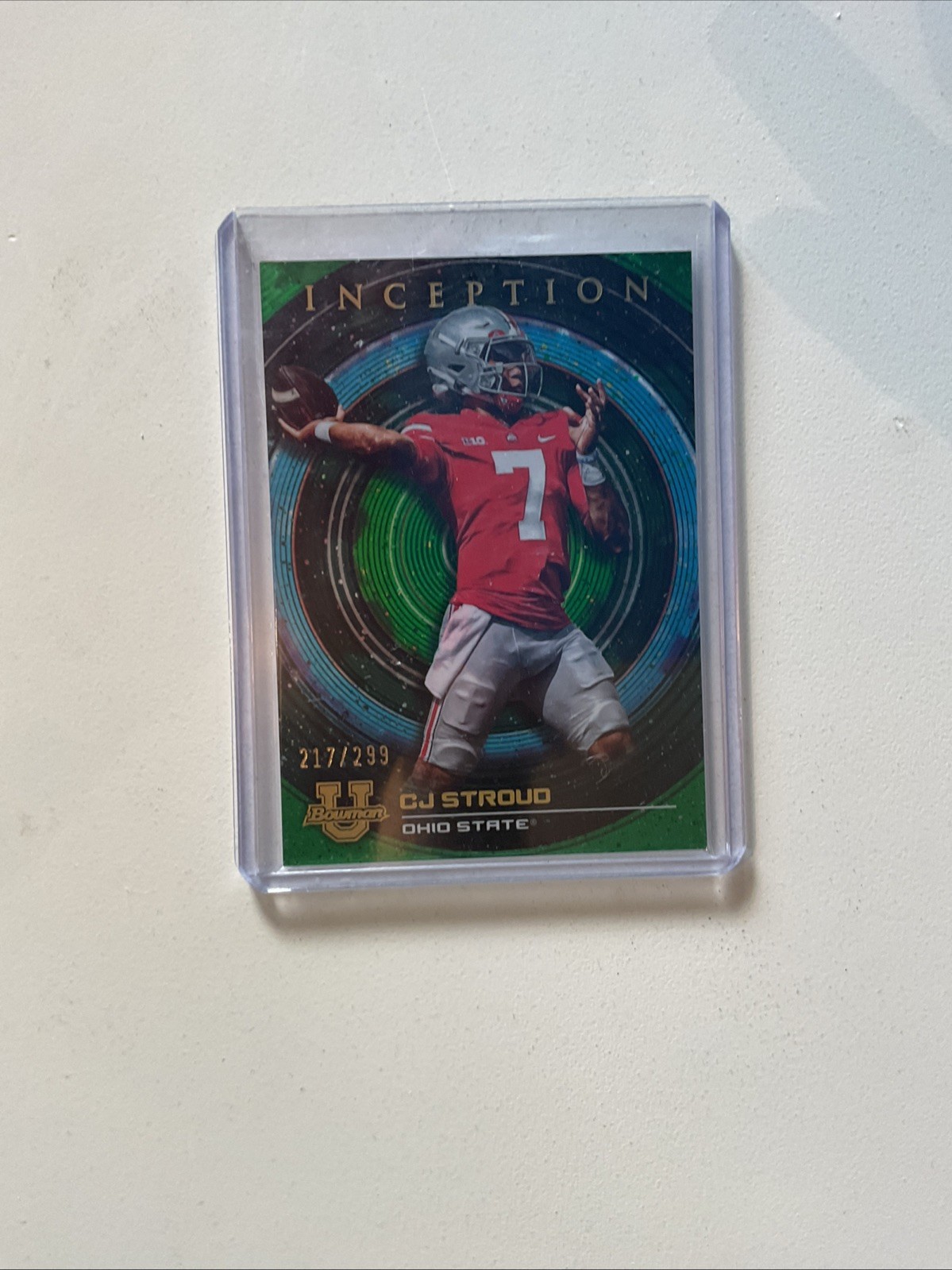 2022-23 Bowman Inception University - C.J. Stroud #88 Green Foil /299 (RC)