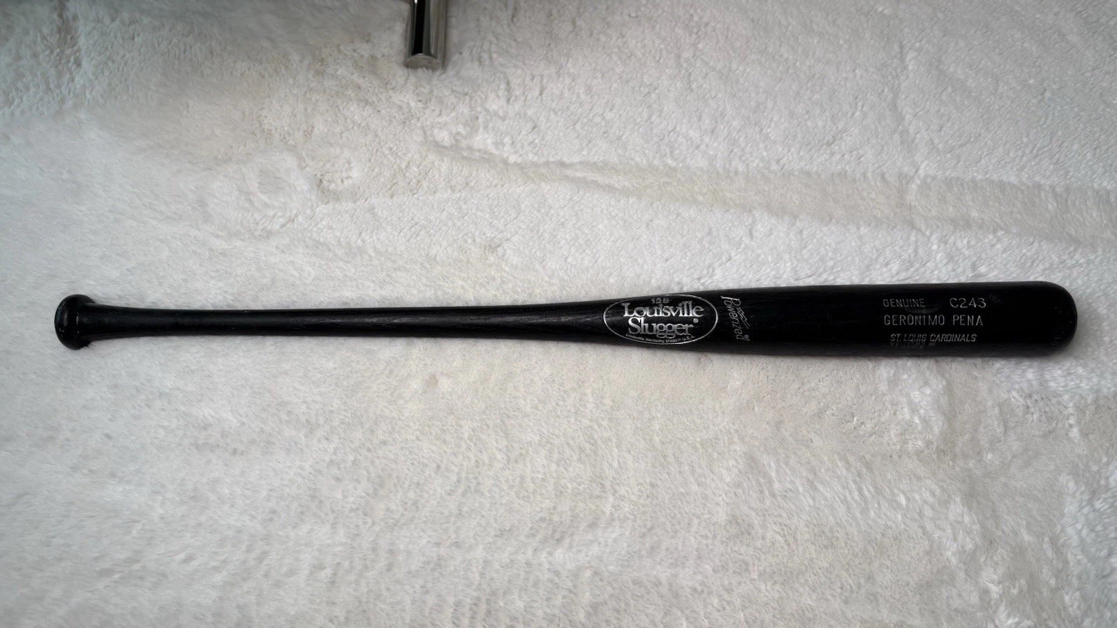 GERONIMO PENA-Game Used/Game Issued Ash Baseball Bat-Uncracked-1990’s-Cardinals