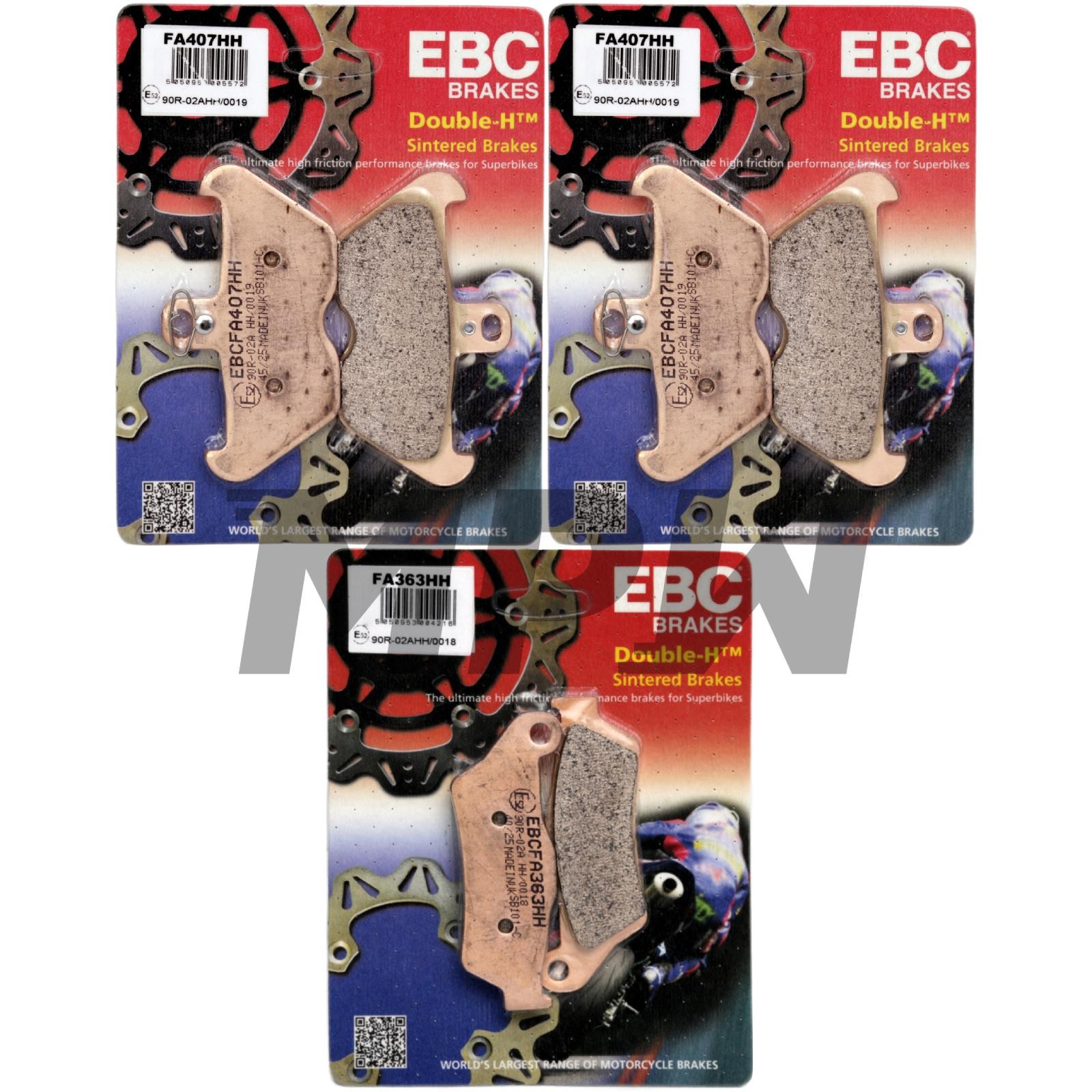 BMW R1100 RT 1994-2001 EBC FA407HH / FA363HH Sintered Brake Pads Front & Rear