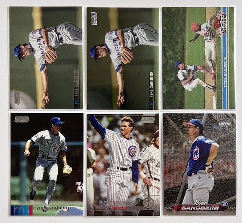 Ryne Sandberg Lot 2021 Topps Stadium Club Greats Insert 2024 Chrome Chicago Cubs