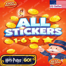 Monopoly Go Stickers 1 - 6 Star  Golden Blitz Available    Super Fast    
