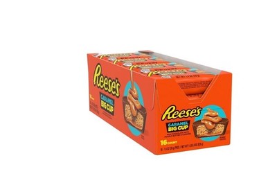 NEW BOX OF Reeses Caramel Big Cup 1.4 Ounce EACH (Pack of 16) CHOCLATE