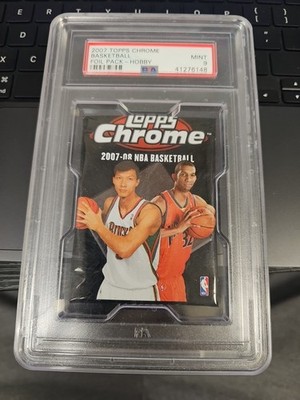 2007-08 Topps Chrome Basketball Foil Hobby Pack PSA Mint 9 Ultra Rare!
