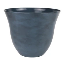 Classic Home & Garden Honeysuckle Resin Planter 15" Blue Jean - Indoor/Outdoor