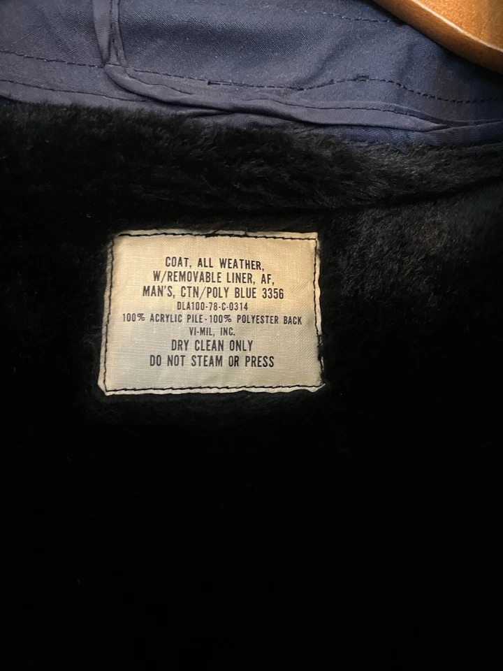 Gabardina militar de Estados Unidos para hombre 40 R, todo tipo de clima con forro ¡muy cálida!! Foto 4 de 4