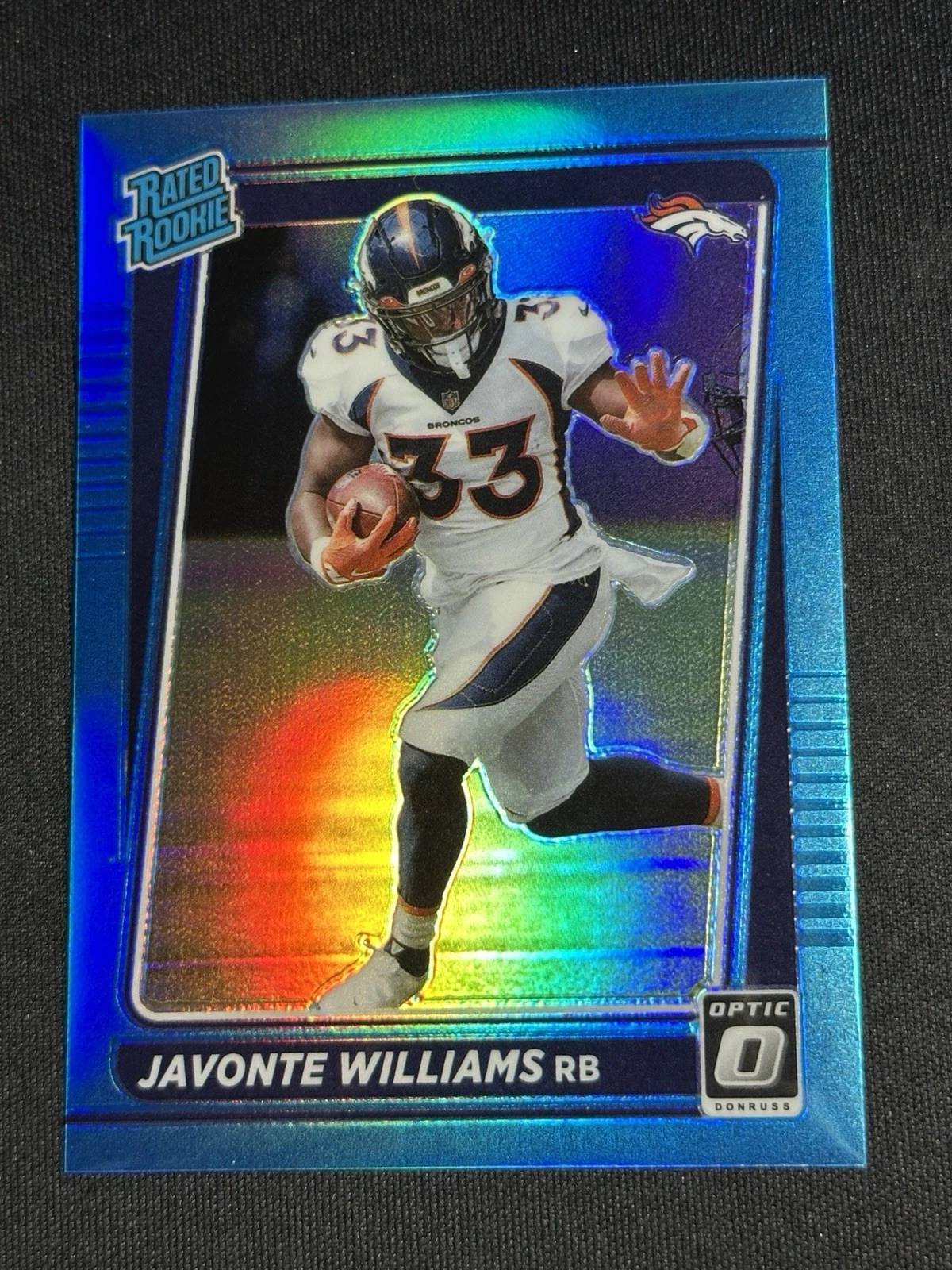 2021 PANINI DONRUSS OPTIC RATED ROOKIE JAVONTE WILLIAMS #215 AQUA /299 COWBOYS