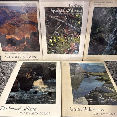 VTG Nature Photography Book Lot 5   Eliot Porter Ansel Adams Earth Ocean DECO