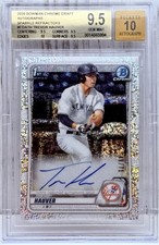 Trevor Hauver 1st Sparkle Auto /71 - 2020 Bowman Draft Chrome BGS 9.5