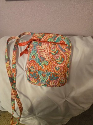pink and orange vera bradley crossbody bag