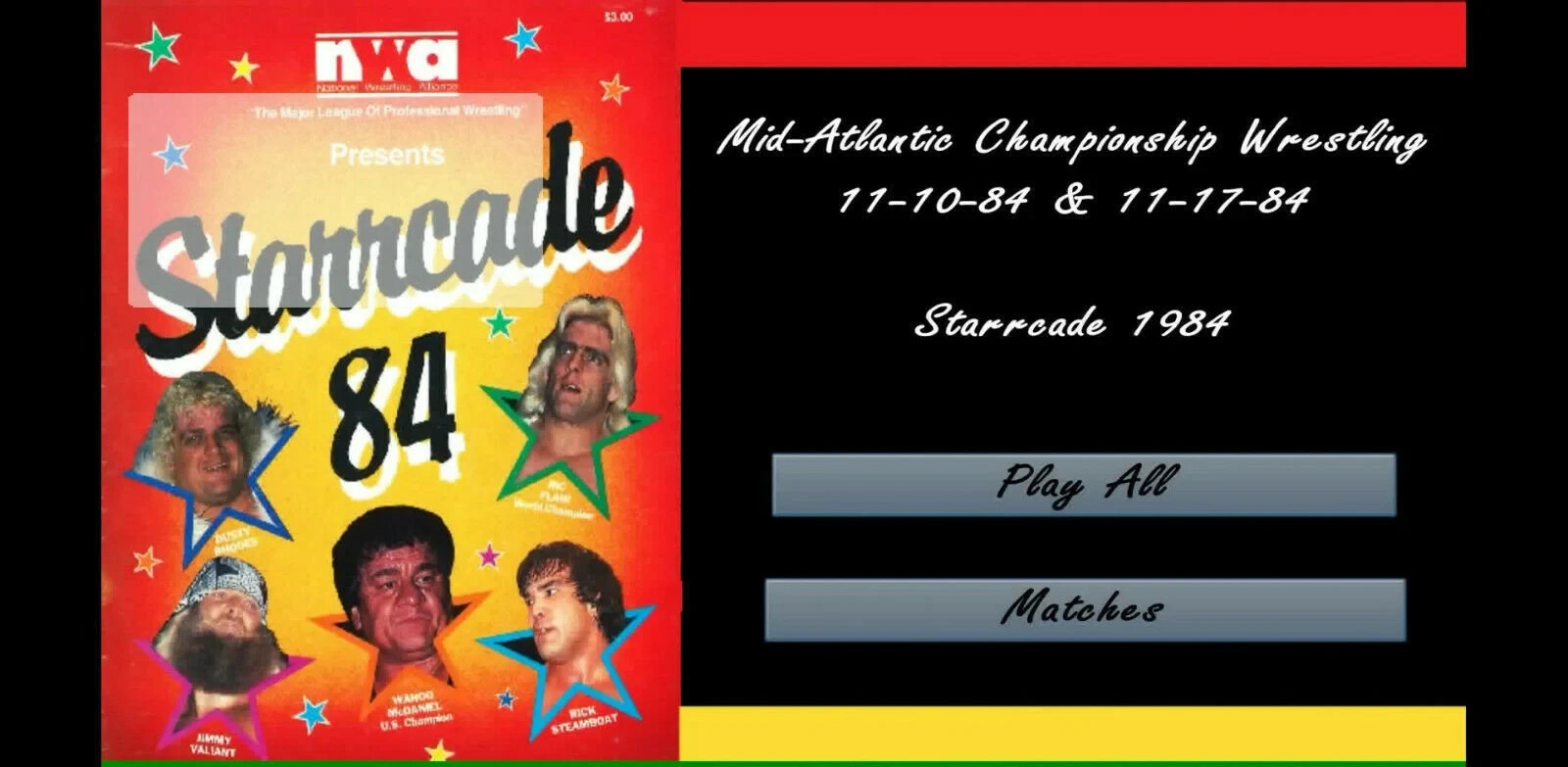 Starrcade 1984 84 NWA JCP Complete Million Dollar Wrestling Blu-ray lead up