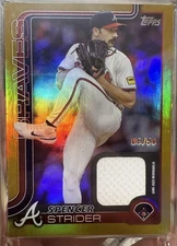 Ps Spencer Strider Real Jersey Card Other Than Autograph
