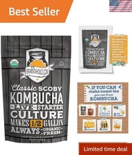 Kombucha SCOBY - Live Starter Culture   Start A Half Gallon Batch   Six Ounce...