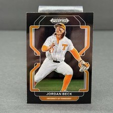 2022 Panini Prizm Draft Picks Baseball Jordan Beck #PDP38 Black Prizm (RC)